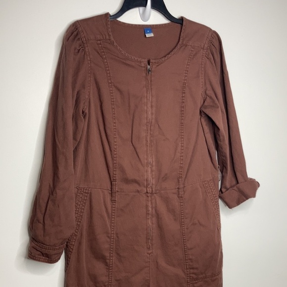 Vintage old navy crewneck jumpsuit brown size medium - Picture 3 of 6